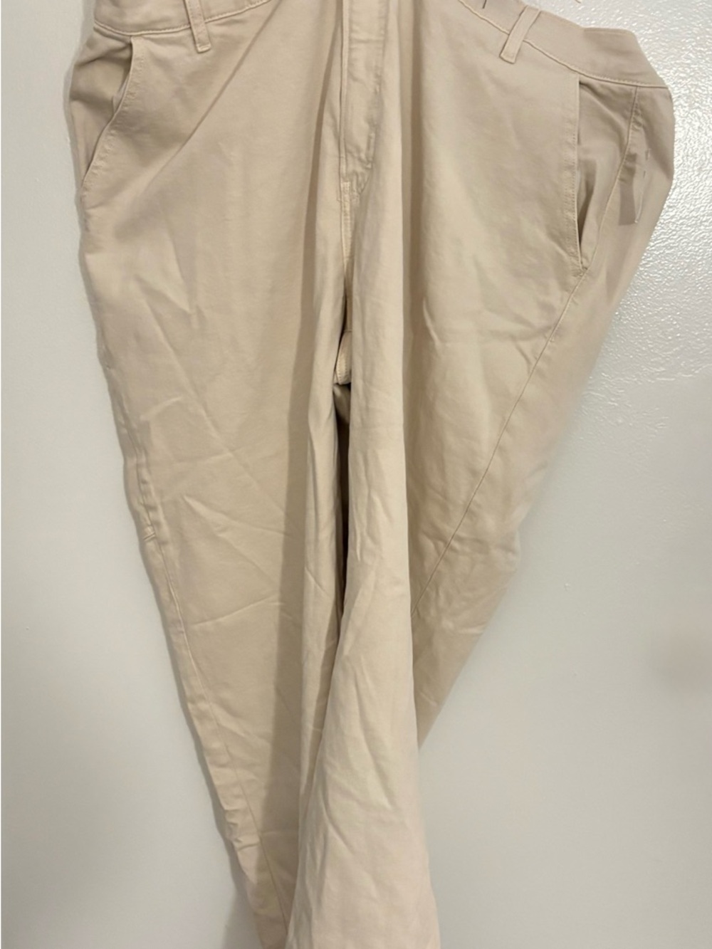 Old Navy Straight-Leg Women's Denim Pants in Light Beige
